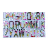 Letter Resin Silicone Mold DIY Key Chain Pendant Jewelry Decoration