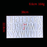 Letter Resin Silicone Mold DIY Key Chain Pendant Jewelry Decoration