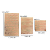 Letter Resin Stickers, Self Adhesive, Gold