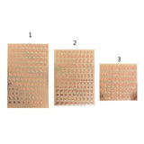 Letter Resin Stickers, Self Adhesive, Gold