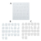 Letter Shape Clay Moulds Baking Soap Mold Clay Tools
