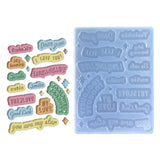 Letter Silicone Mold for Quicksand Resin Molds