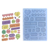 Letter Silicone Mold for Quicksand Resin Molds