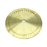 Letter Type Dial Font Disc Inside Ring Engraving