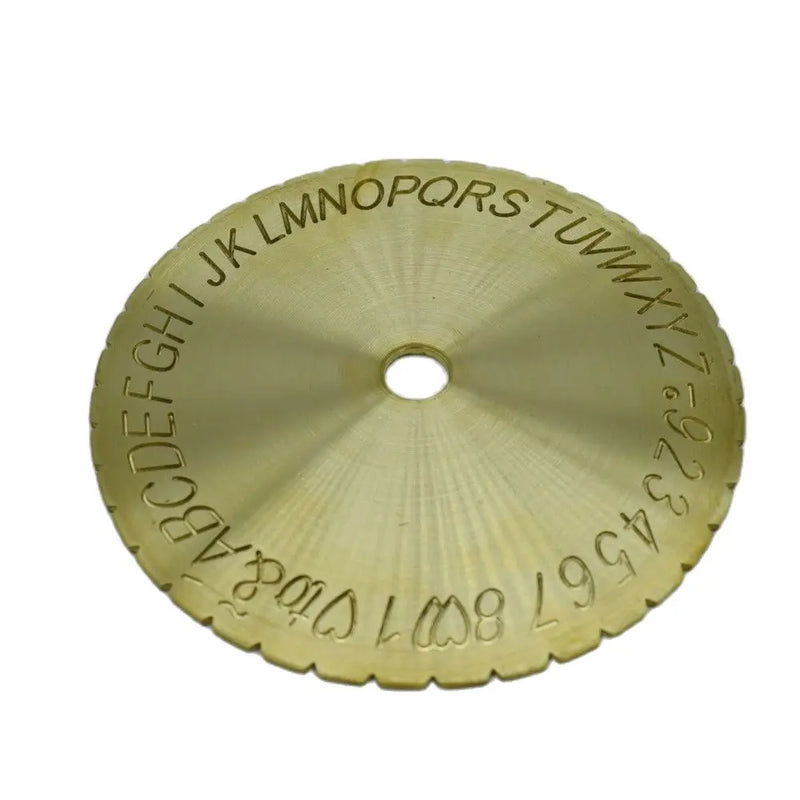 Letter Type Dial Font Disc Inside Ring Engraving