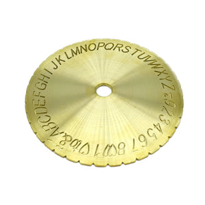 Letter Type Dial Font Disc Inside Ring Engraving