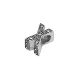 Silver X Alphabet Charms 925 Sterling Metal Beads for DIY Jewelry Making