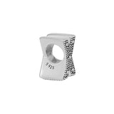 Silver X Alphabet Charms 925 Sterling Metal Beads for DIY Jewelry Making