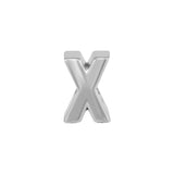 Silver X Alphabet Charms 925 Sterling Metal Beads for DIY Jewelry Making