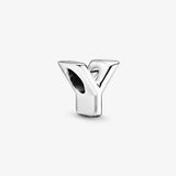 Y Alphabet Charms 925 Sterling Silver Metal Beads for Women DIY Jewelry