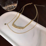 Cold Wind Sweater Necklace Female Niche Clavicle Chain