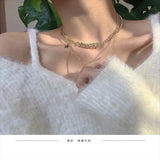 Cold Wind Sweater Necklace Female Niche Clavicle Chain
