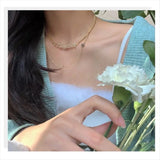 Cold Wind Sweater Necklace Female Niche Clavicle Chain