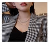 Cold Wind Sweater Necklace Female Niche Clavicle Chain