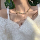 Cold Wind Sweater Necklace Female Niche Clavicle Chain