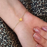 Heart Initial Bracelet Charms Pendant Plated Jewelry