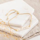 Personalized Nameplate Bracelet, Adjustable Jewelry
