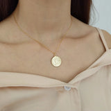Leven 925 Sterling Silver Queen Elizabeth Pendant Necklace