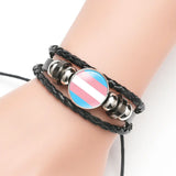 Lgbt Pride Bracelet Rainbow Charms Bisexual Pansexual Gay Lesbian Jewelry