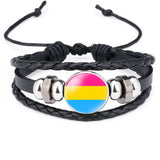 Lgbt Pride Bracelet Rainbow Charms Bisexual Pansexual Gay Lesbian Jewelry