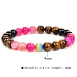 LGBT Pride Rainbow Bracelet Bisexual Pan Charms Men Couple Gay Lesbian