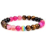 LGBT Pride Rainbow Bracelet Bisexual Pan Charms Men Couple Gay Lesbian