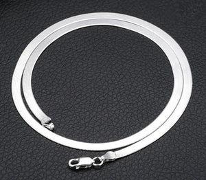 Li Hong 925 Silver 4MM Snake Chain Necklace Men & Women