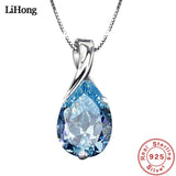 Angel Tears Crystal Pendant Necklace for Woman