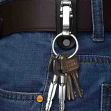 Liangery Leather Belt Loop Key Holder Buckle Single Ring Belt Key Chain Clips