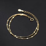 925 Silver Horse Whip Chain Bracelet Women Real Silver Plating Girl LB0144