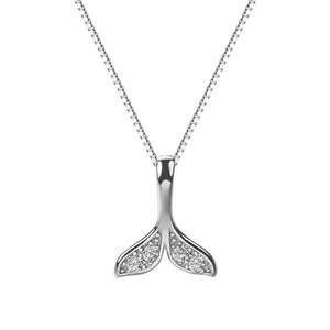 925 Silver Mermaid Tails Zircon Diamond Necklaces for Women