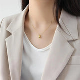 925 Silver Water Drop Pendant Necklace for Women LN0435