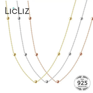 925 Silver Rose Link Chain Choker Necklace LN0452