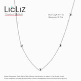 925 Silver Rose Link Chain Choker Necklace LN0452