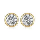 925 Silver Zircon Diamond Stud Earrings for Women