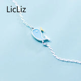 Sterling Silver Whale Chain Bracelet for Women Adjustable Link Chain Jewelry
