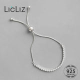 925 Silver Zircon Bracelet Women CZ Crystal Adjustable Snake Chain