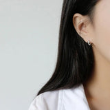 Water Drop 925 Sterling Silver Stud Earring Women Jewelry Gift
