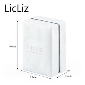 LicLiz Gift Boxes for Jewellery 925 Sterling Silver - Square Rectangle