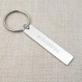 Personalized Number Plate Keychain Car Key Ring Anti-lost Keyring