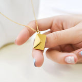 Liefdesbrief Envelop Hanger Ketting Aangepaste Sieraden