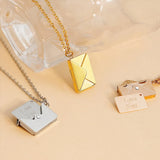 Liefdesbrief Envelop Hanger Ketting Aangepaste Sieraden