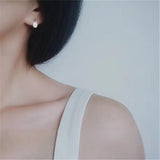925 Silver Circle 14k Earrings Party Jewelry For Women Charm Girl Gift