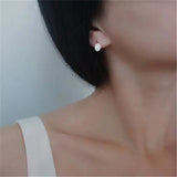 925 Silver Circle 14k Earrings Party Jewelry For Women Charm Girl Gift