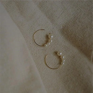 925 Silver 14K Zircon Circle Earrings for Women Party Jewelry Charm Gift