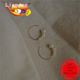 925 Silver 14K Zircon Circle Earrings for Women Party Jewelry Charm Gift