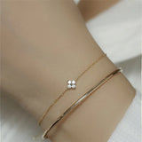925 Silver Flower Bracelet - Wedding Jewelry for Women