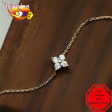 925 Silver Flower Bracelet - Wedding Jewelry for Women