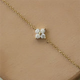 925 Silver Flower Bracelet - Wedding Jewelry for Women