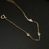 925 Silver Plated Zircon Love Bracelet Party Jewelry For Women